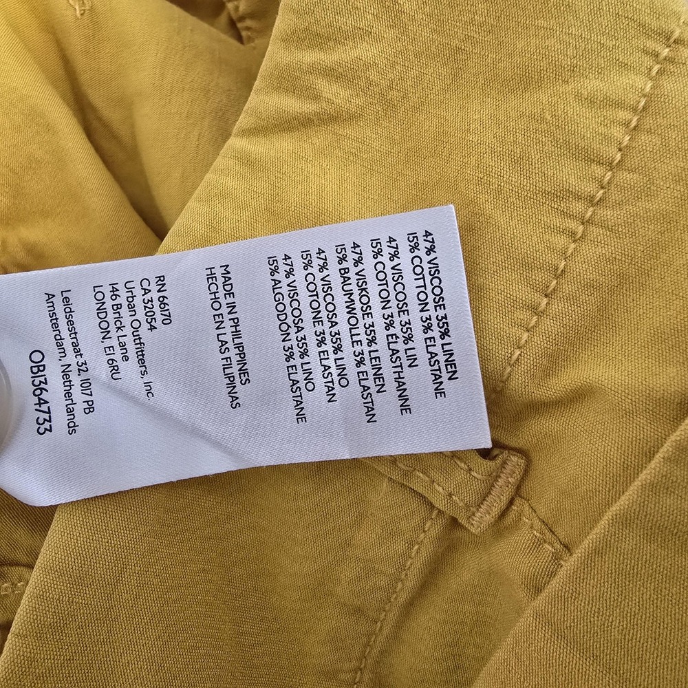 Maeve Wide-Leg Pants in Mustard Yellow - Picture 4 of 12